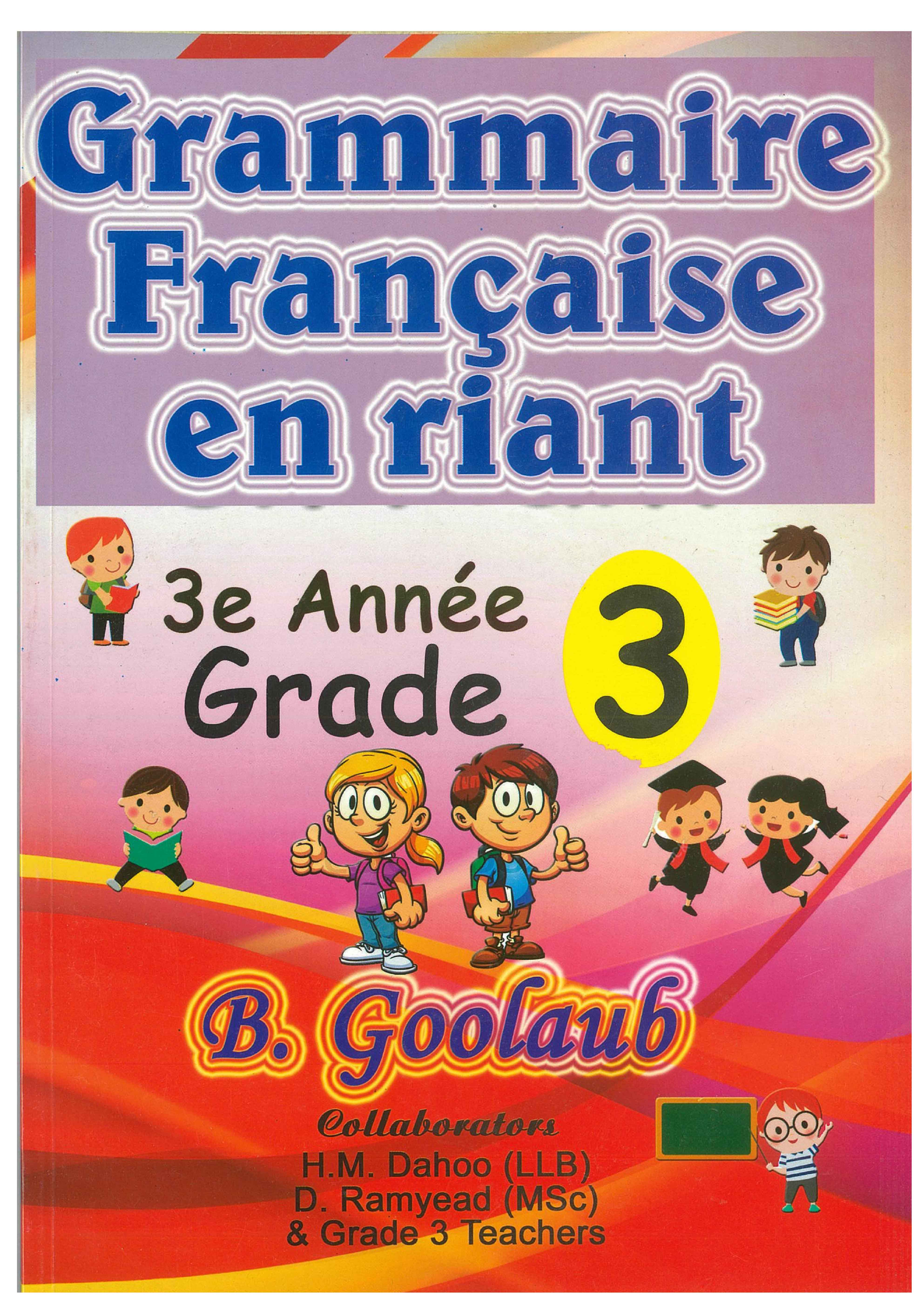 GRAMMAIRE FRANCAIS EN RIANT 3 EME ANNéE (2019) - GOOLAUB